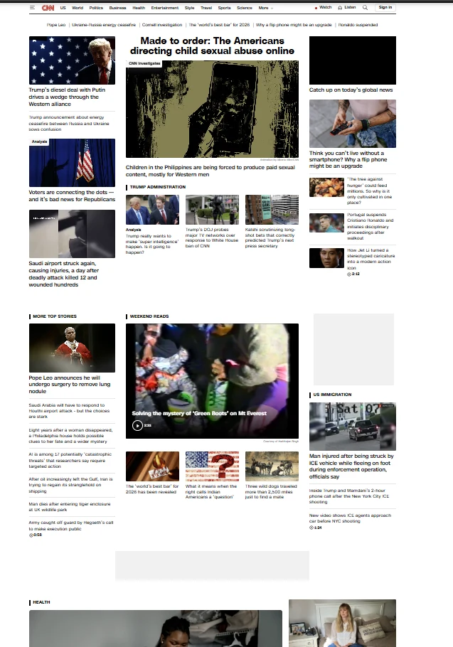 CNN original website